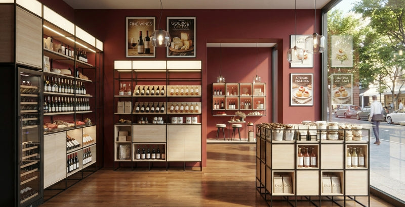CAROLINE Retail & POS: Feinkost & Genuss stilvoll präsentieren