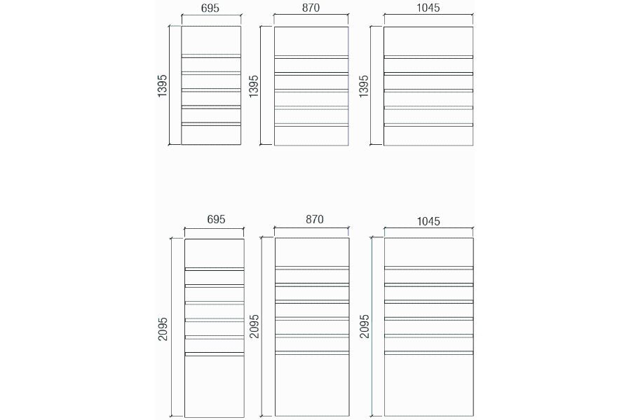 Wandpaneel mit STRIPE - W 10/14 STRIPE