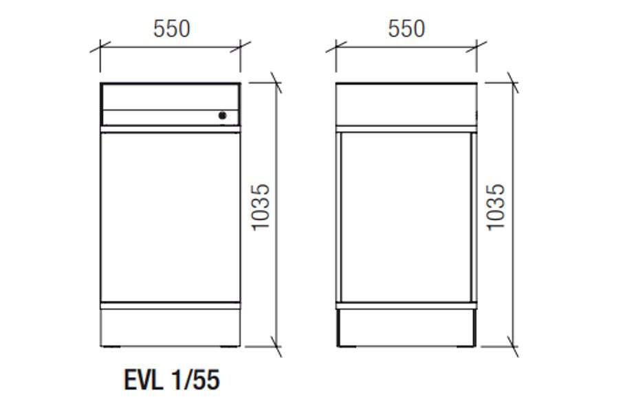 EVL 1/55 Vitrine