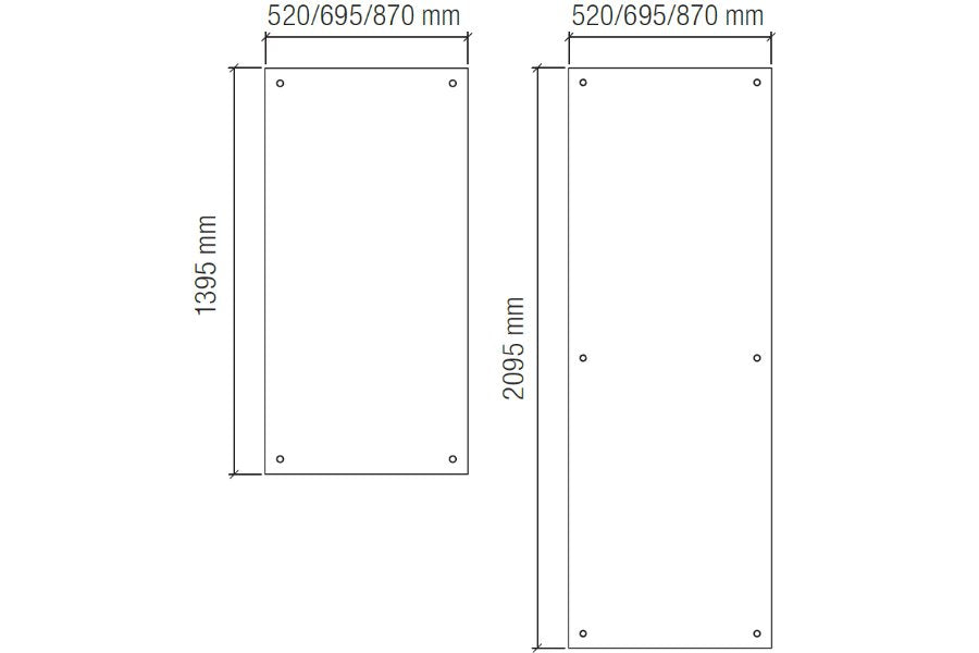 Acrylglaspaneel - dualsatin