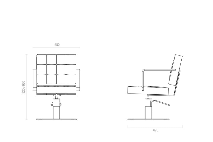 DIAMOND hairdressing chair | exhibition piece 
