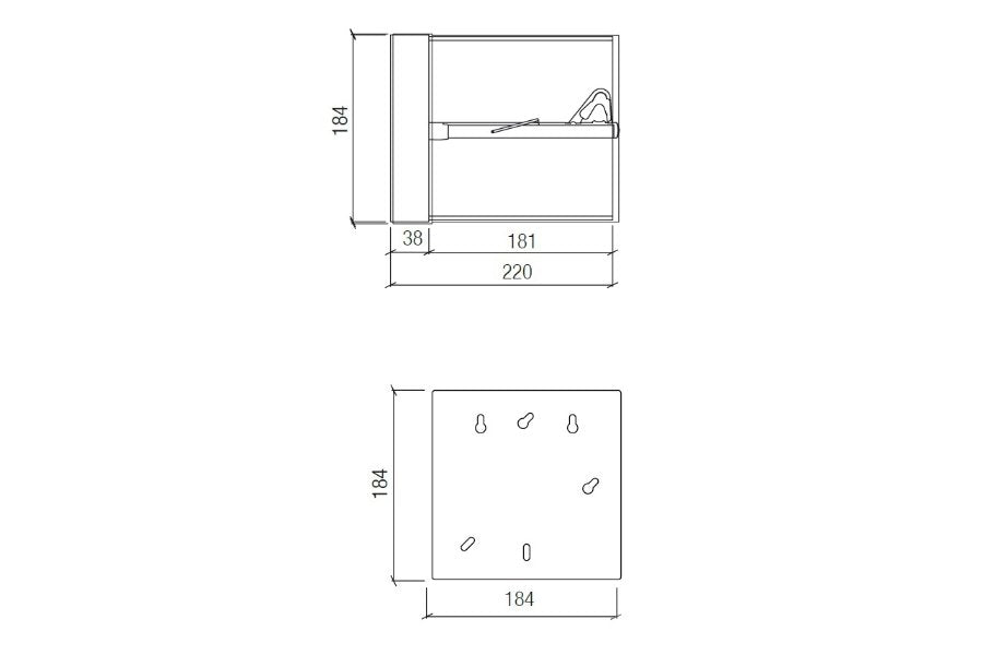 LED CUBE mit MONO WALL