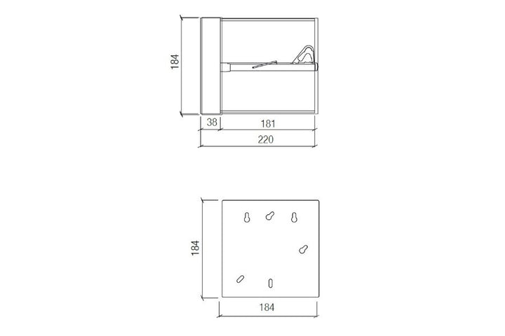 LED CUBE mit MONO WALL