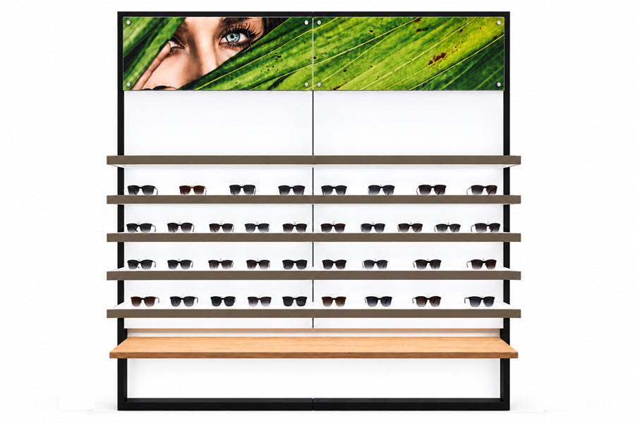 LL-FOLD UP / STRIPE / Poster-Paneele + Ablage Ausstellungsstück