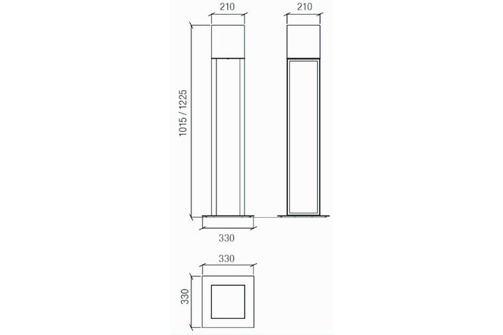 LL-STELA Standvitrine