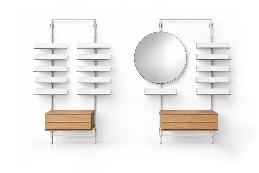 LL INDUSTRIAL L-Shelf Mirror LC 2 Set | exhibition piece