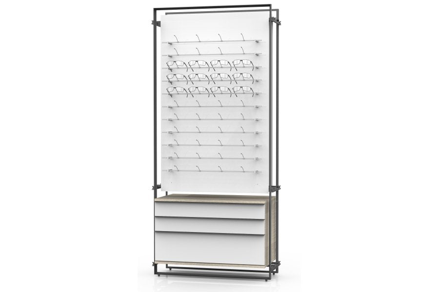 PUR 2 Paneel, kombinierbar mit Stauraum LL Container für LL-POP UP DUO!