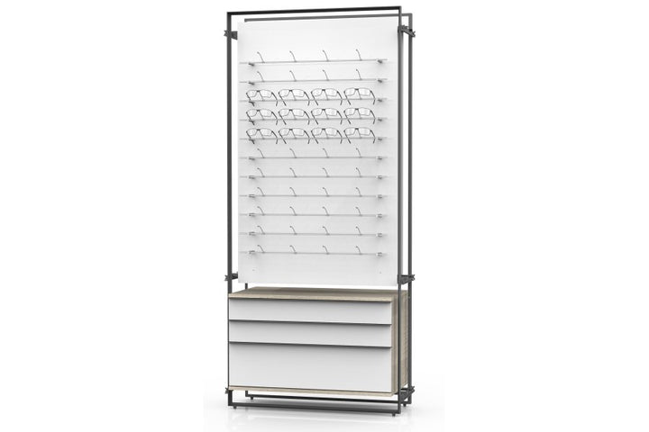 PUR 2 Paneel, kombinierbar mit Stauraum LL Container für LL-POP UP DUO!