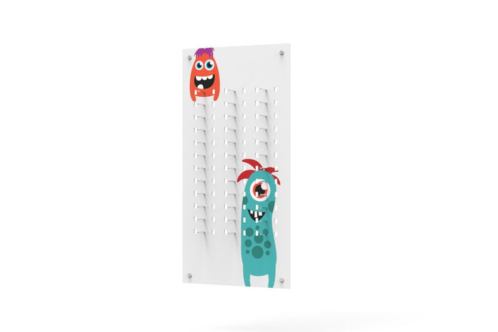 W PIN KID perforiertes Acrylglas-Paneel - C Monster, groß MGC