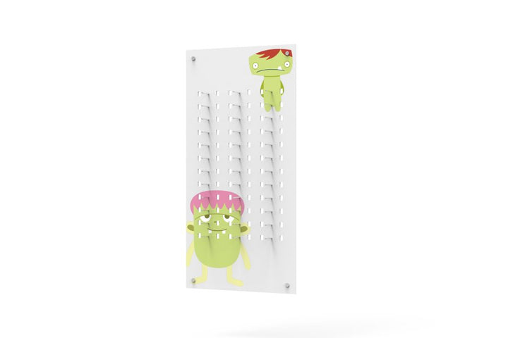 W PIN KID perforiertes Acrylglas-Paneel - A Monster, groß MGA