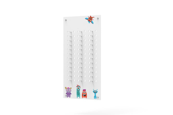 W PIN KID perforiertes Acrylglas-Paneel - D Monster, klein MKD